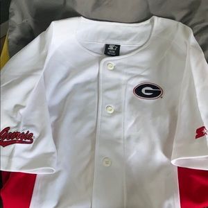 Youth Georgia Bulldogs Football Button Up Jersey